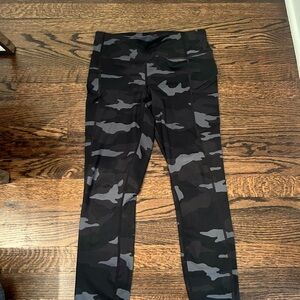 Black and Grey Camo Athleta Leggings